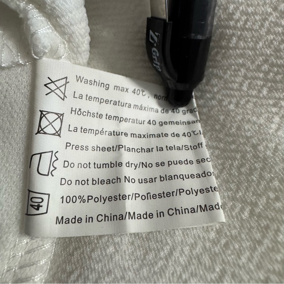 Women's Open Front Light Jacket Size L large NWT Short white - Picture 8 of 8